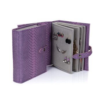 Little Book of Earrings, Purple Croc